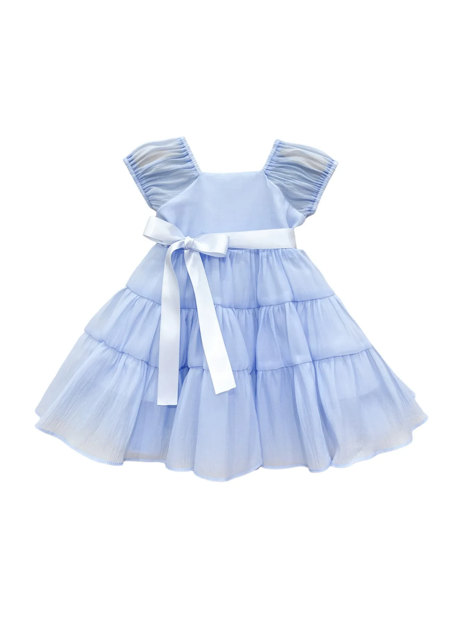 [4Y-12Y] BUBBLE LORA DRESS (BLUE)
