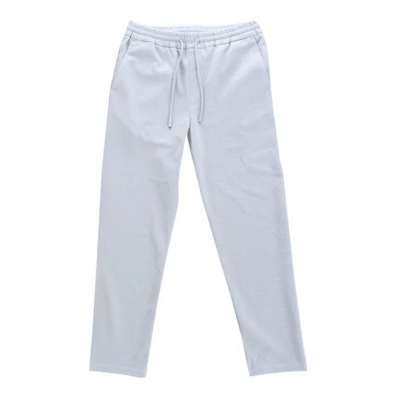 BEIGE WOVEN TROUSERS