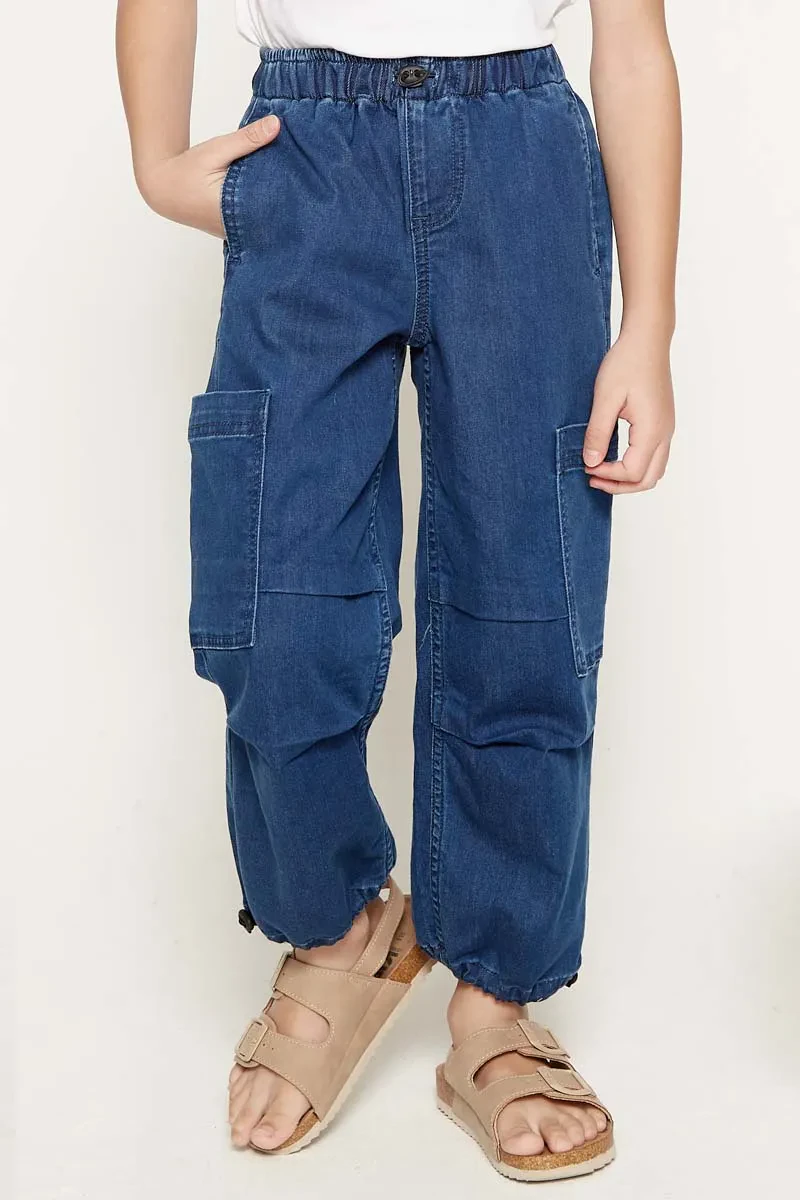 BOY CASUAL LONG JEANS DARK BLUE