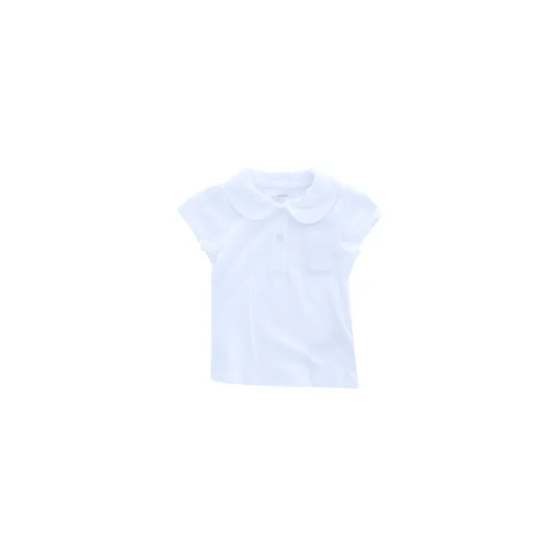 COLLARED TEE IN OPTIC WHITE
