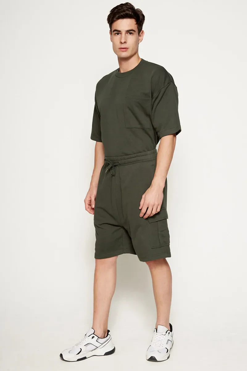 MEN SHORT SLEEVE SWEATER GREEN