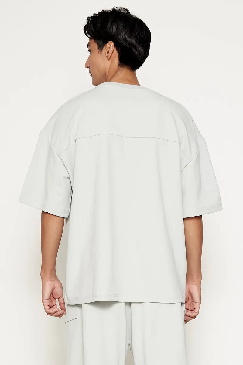MEN SHORT SLEEVE SWEATER LIGHT GREEN