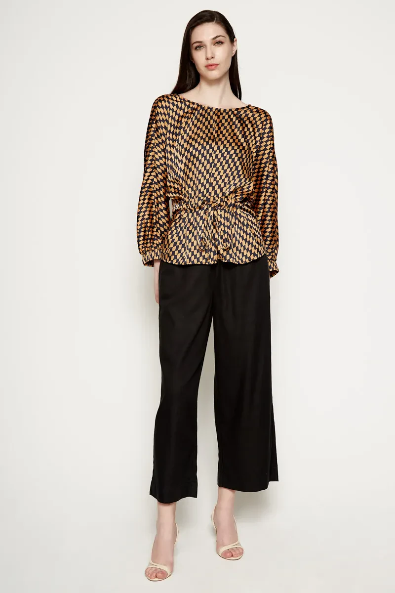 LADIES CASUAL LONG SLEEVE BLOUSE MULTI