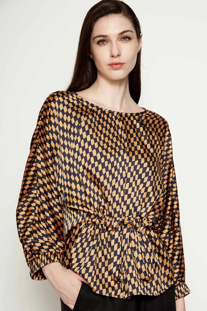 LADIES CASUAL LONG SLEEVE BLOUSE MULTI