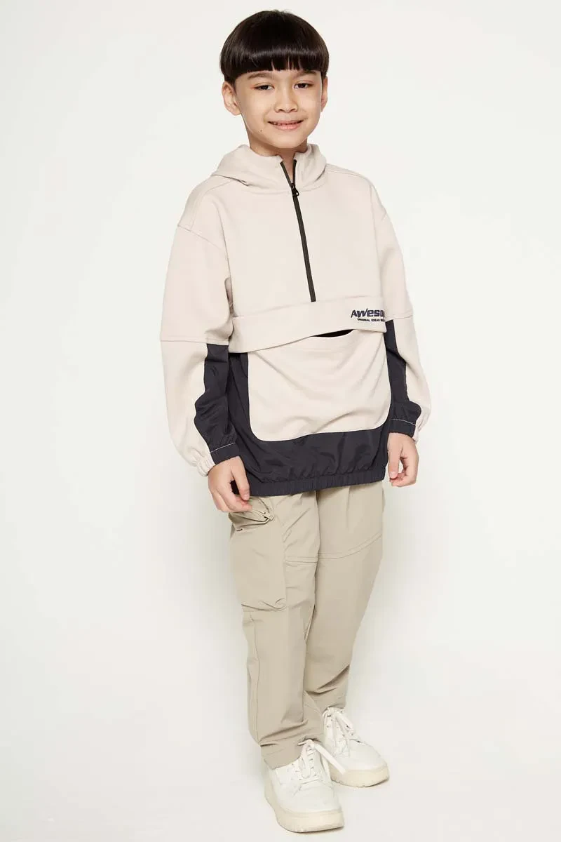PDI CASUAL HOODIE BOY KHAKI