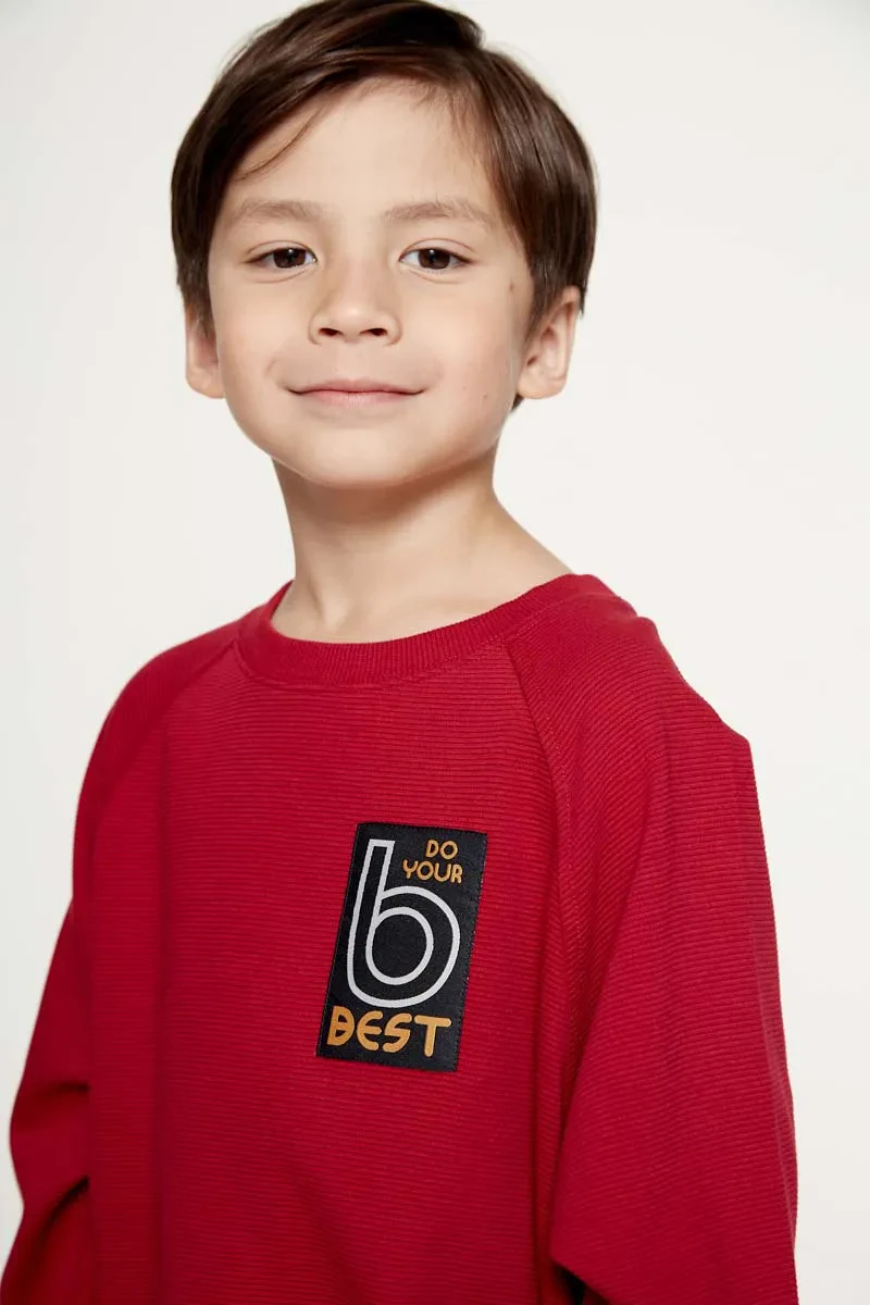 PDI CASUAL SWEAT SHIRT BOY MAROON