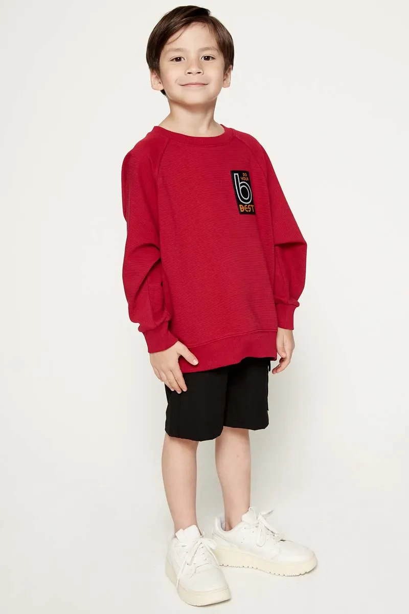 PDI CASUAL SWEAT SHIRT BOY MAROON