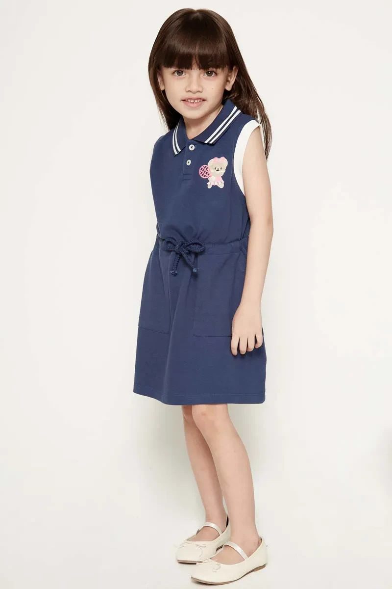 PDI CASUAL SLEEVELESS DRESS KIDS GIRL LT PINK