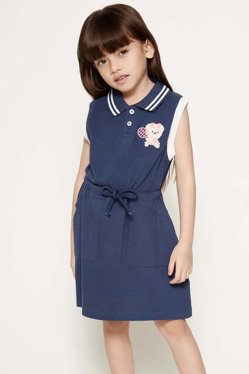 PDI CASUAL SLEEVELESS DRESS KIDS GIRL LT PINK