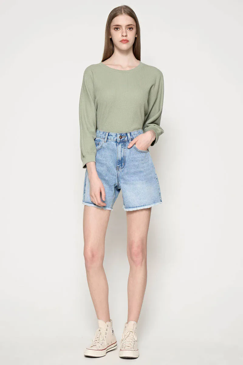 PDI CASUAL BERMUDA SHORTS LADIES LT BLUE