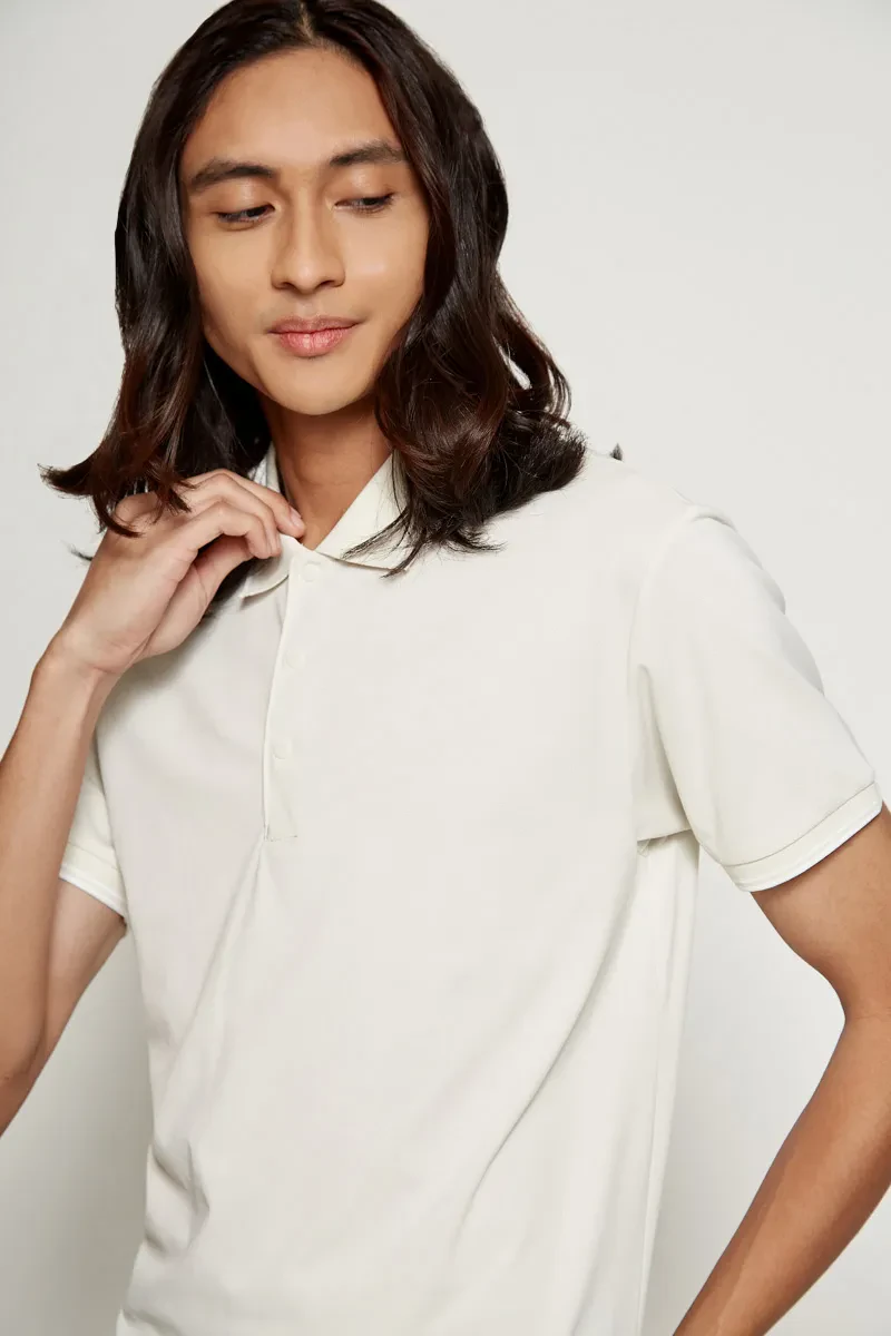 PDI CASUAL POLO TEE MEN SHORT SLEEVE LT KHAKI