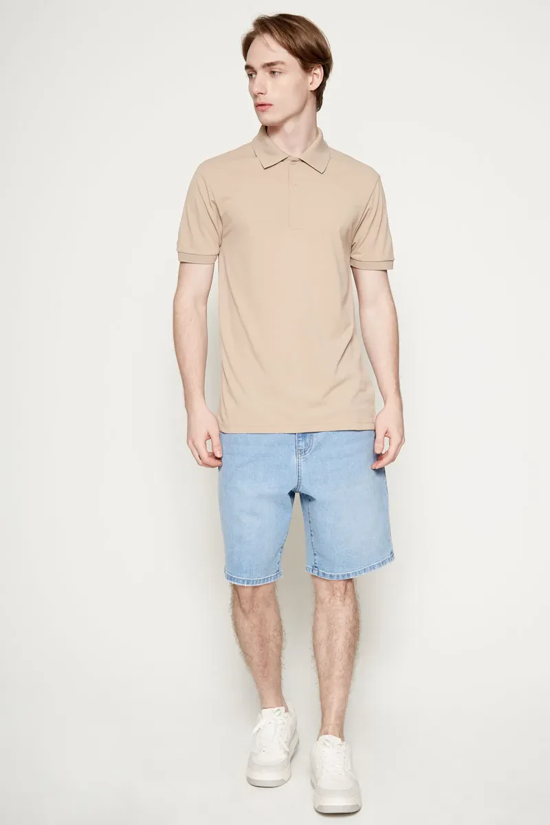 PDI CASUAL POLO TEE MEN SHORT SLEEVE KHAKI