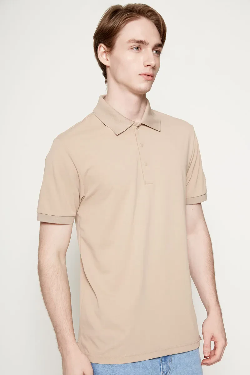PDI CASUAL POLO TEE MEN SHORT SLEEVE KHAKI