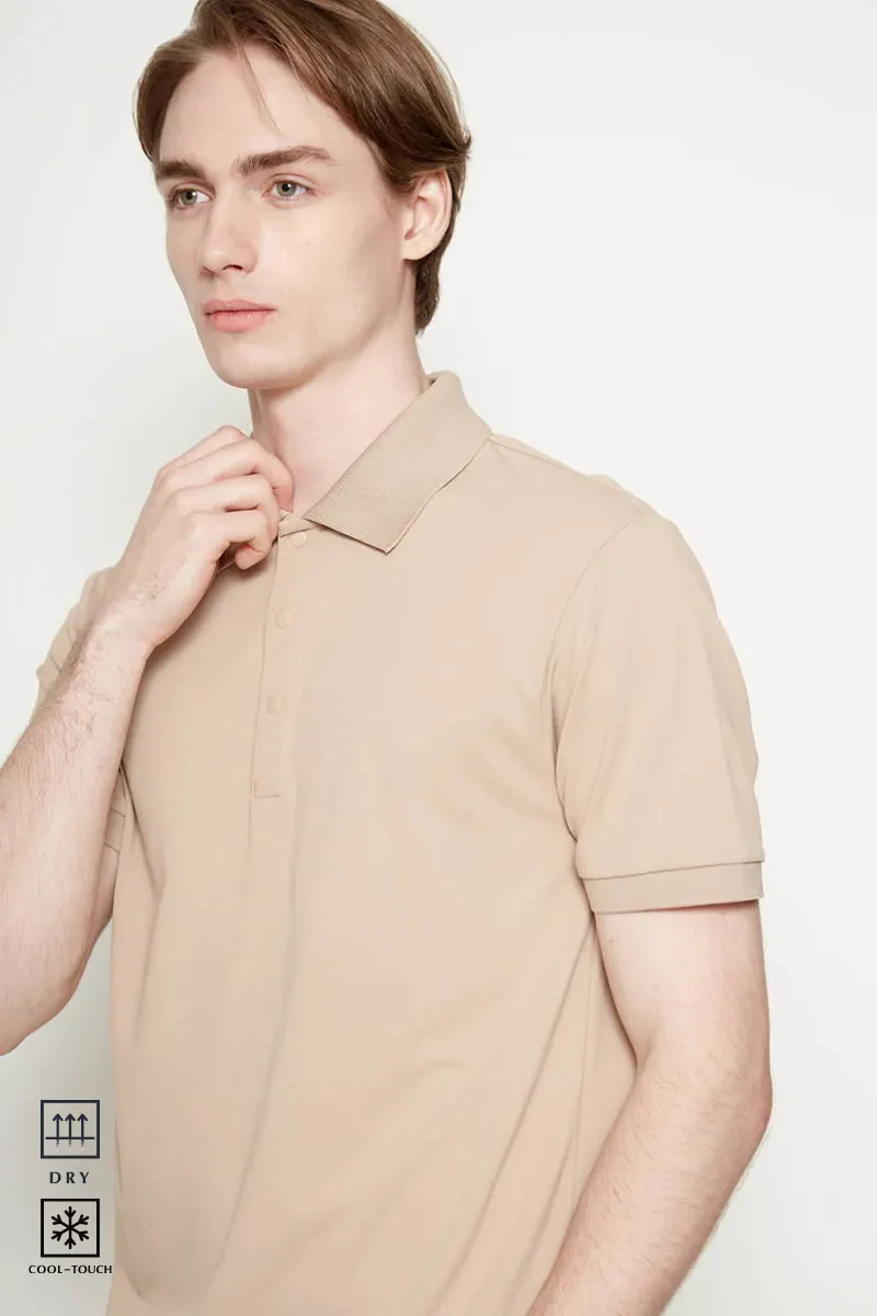 PDI CASUAL POLO TEE MEN SHORT SLEEVE KHAKI
