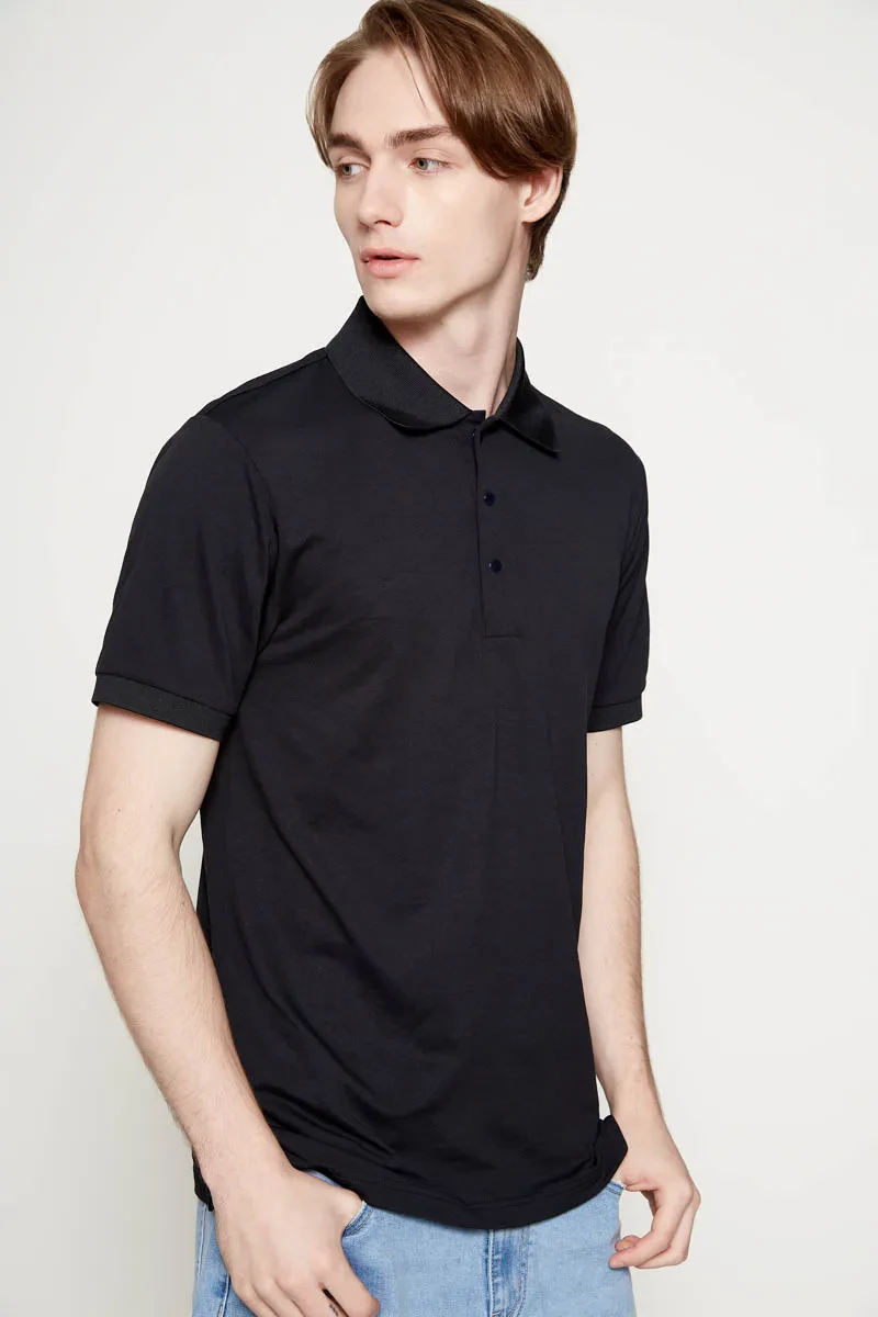 PDI CASUAL POLO TEE MEN SHORT SLEEVE NAVY