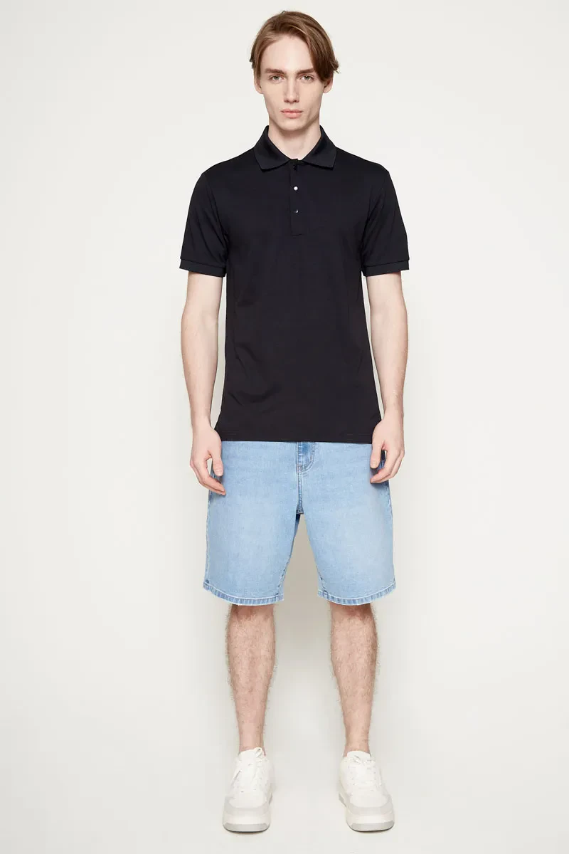 PDI CASUAL POLO TEE MEN SHORT SLEEVE NAVY