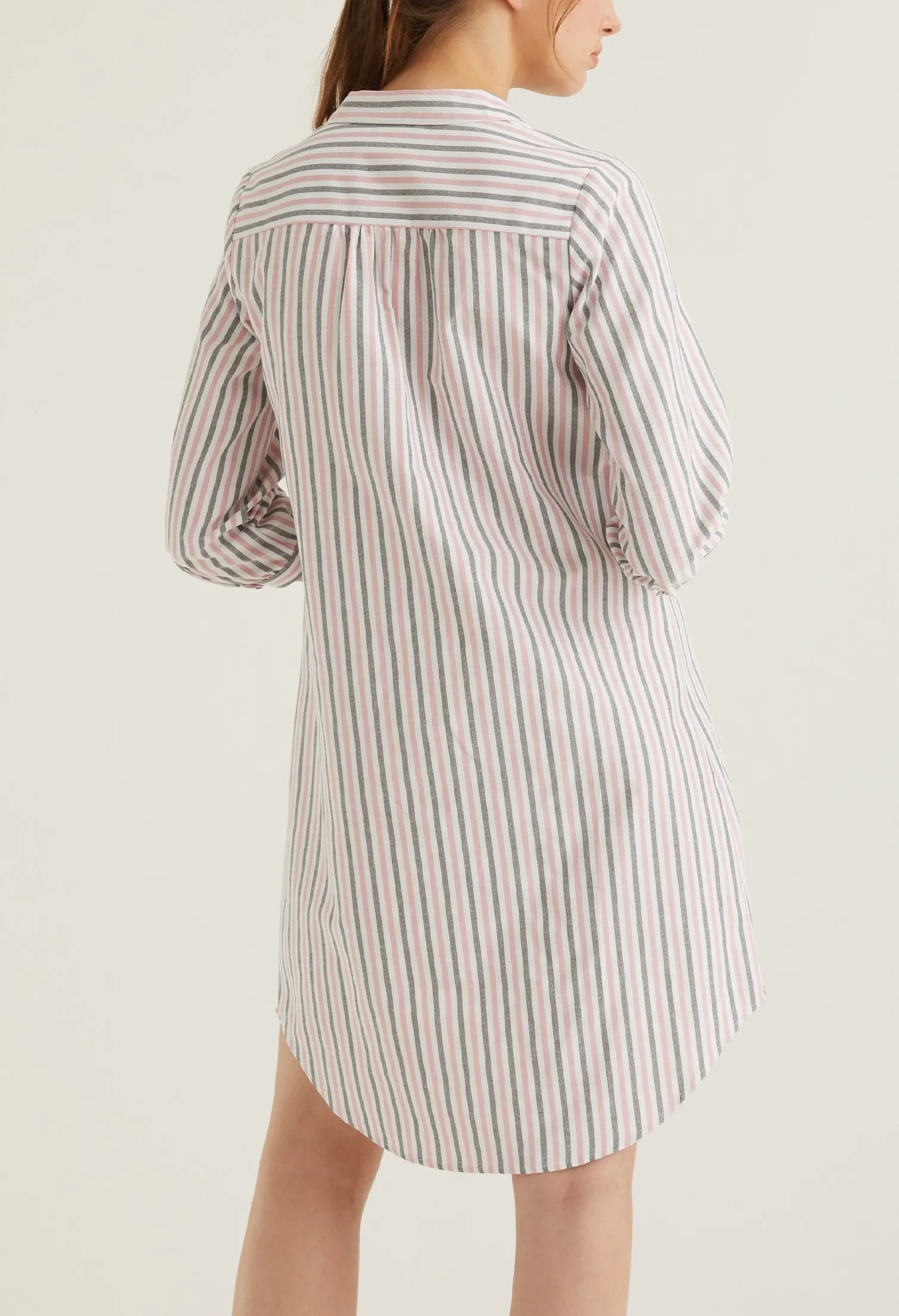 CASUAL STRIPED EVERYDAY DRESS [BLUSH PINK]