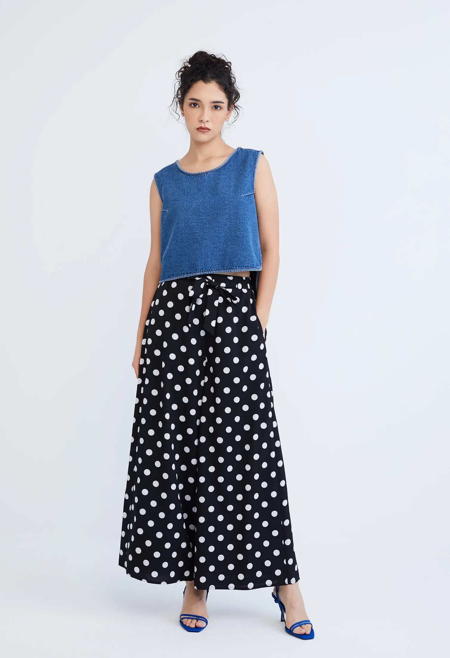 EASY DENIM TANK TOP [BLUE]