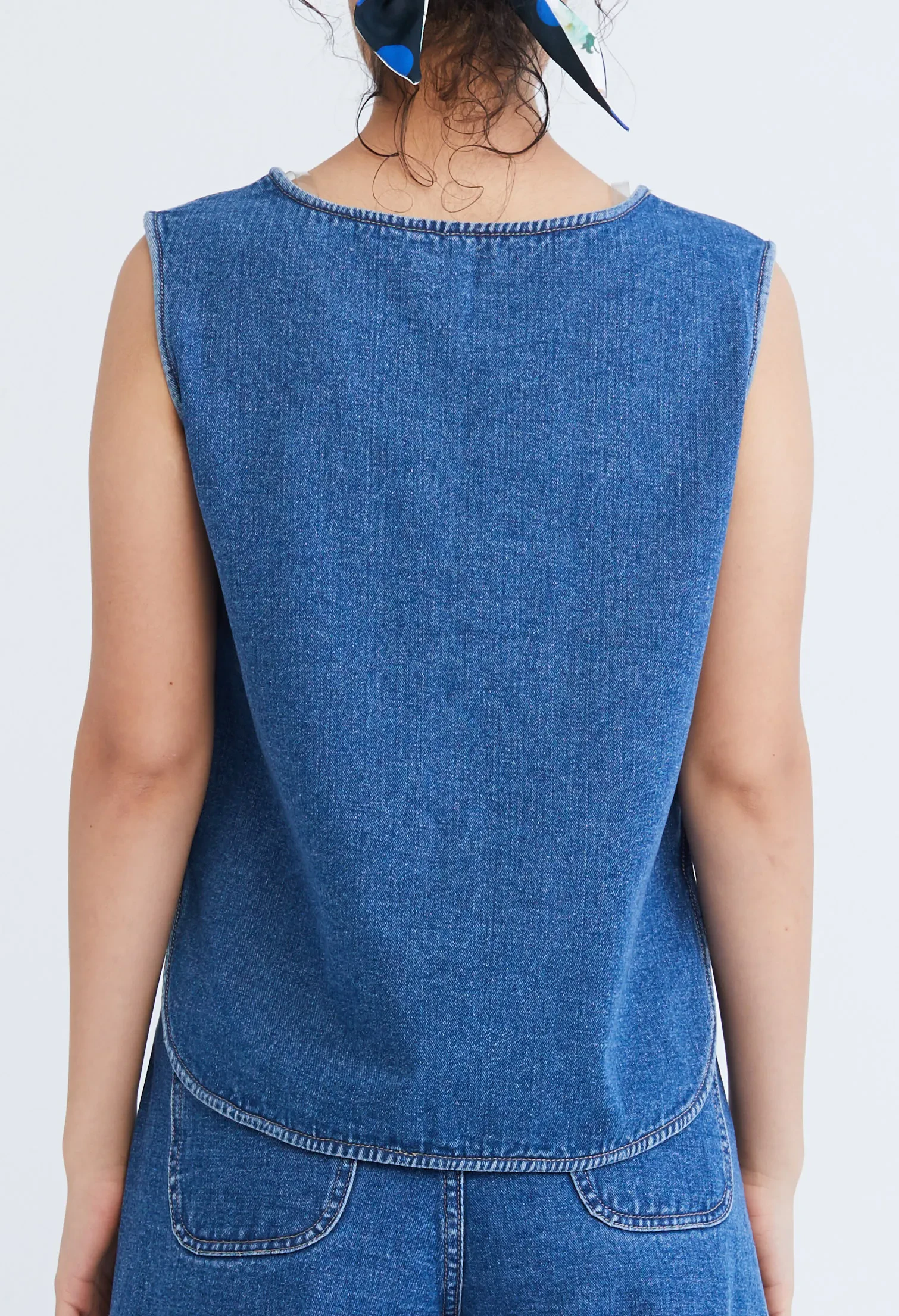 EASY DENIM TANK TOP [BLUE]