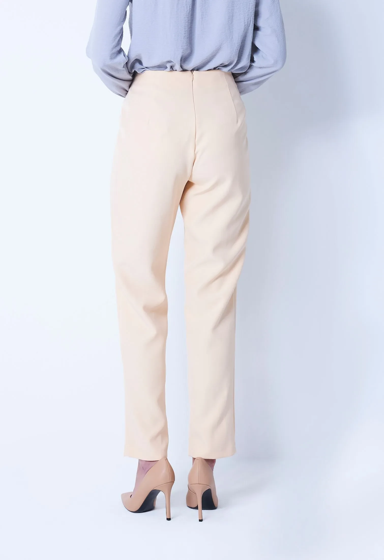 SIDE CHAIN STRAIGHT TROUSER [BEIGE]