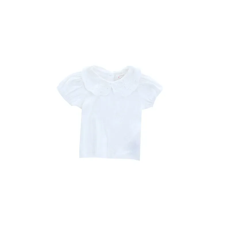 LACE COLLARED TEE
