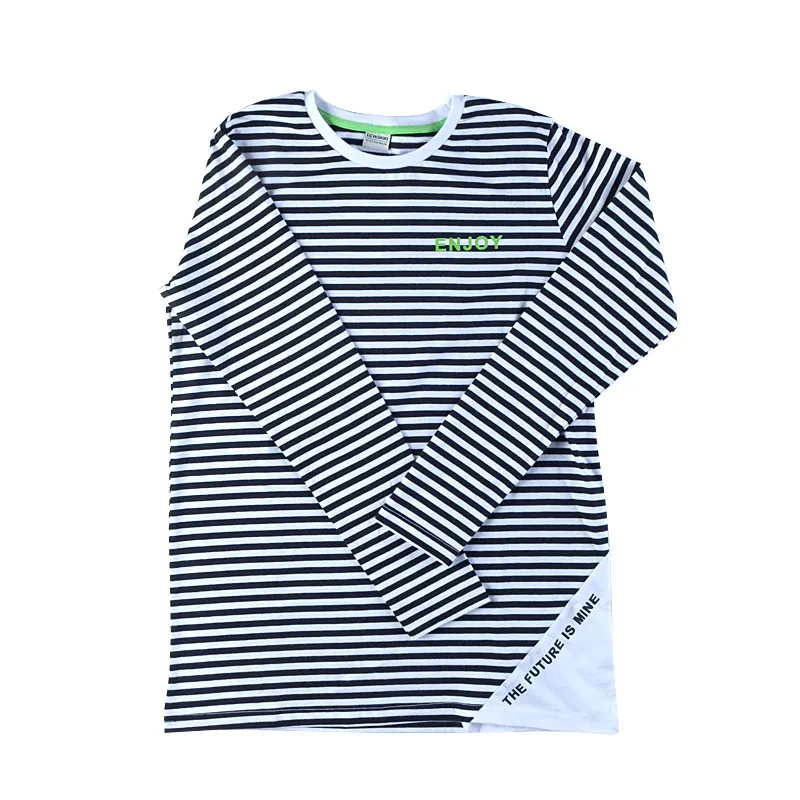  STRIPED LONG SLEEVED JERSEY T-SHIRT  