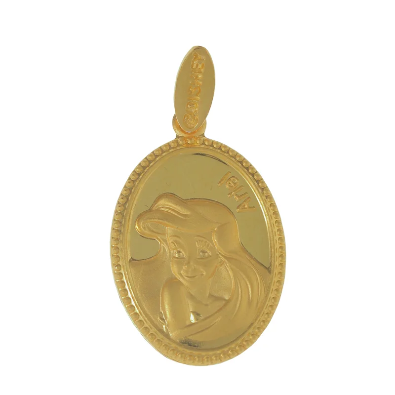 916/22K YELLOW GOLD DISNEY PRINCESS ARIEL PENDANT