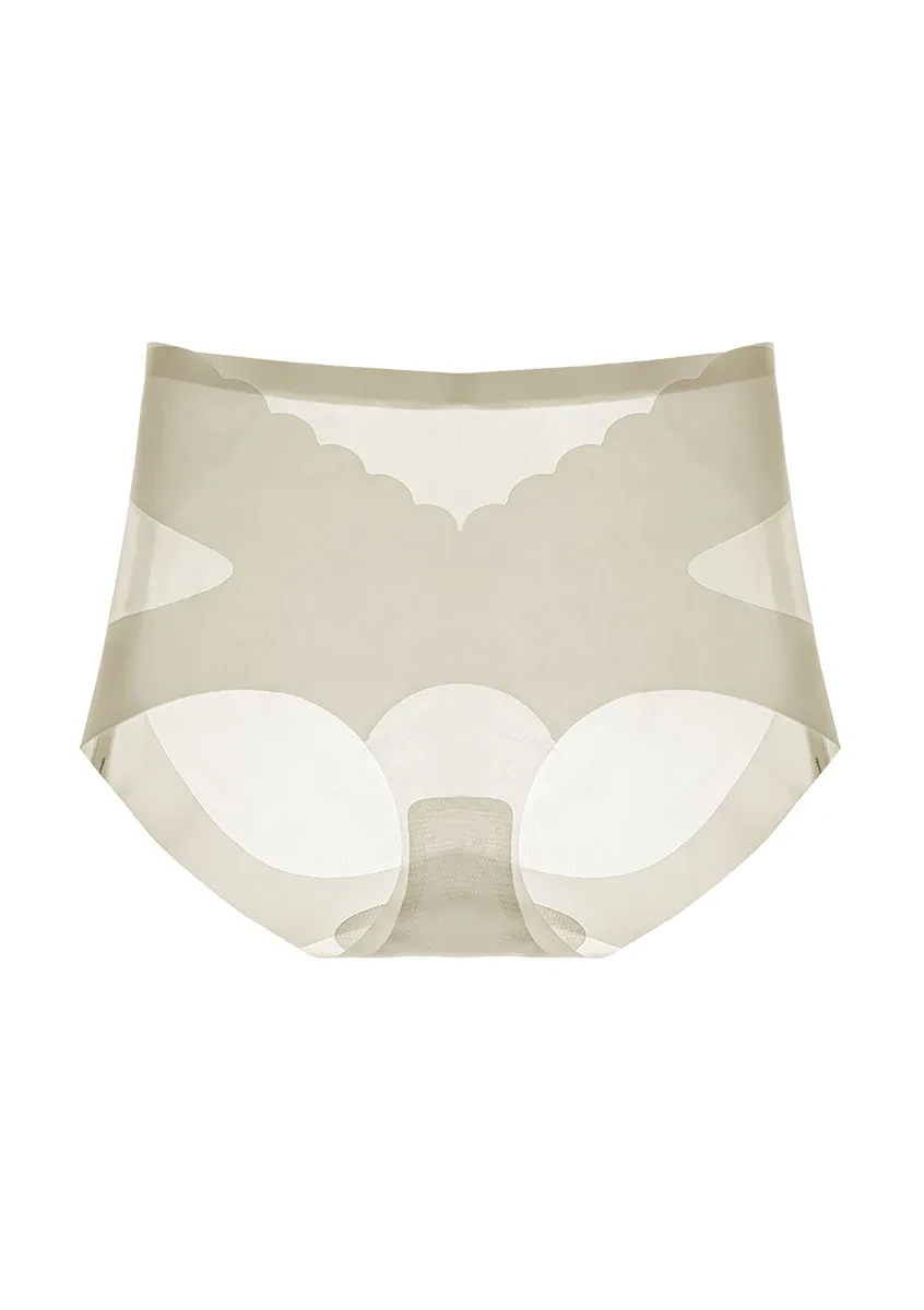COOLING SCULPT SEAMLESS PANTY - LIGHT GREY