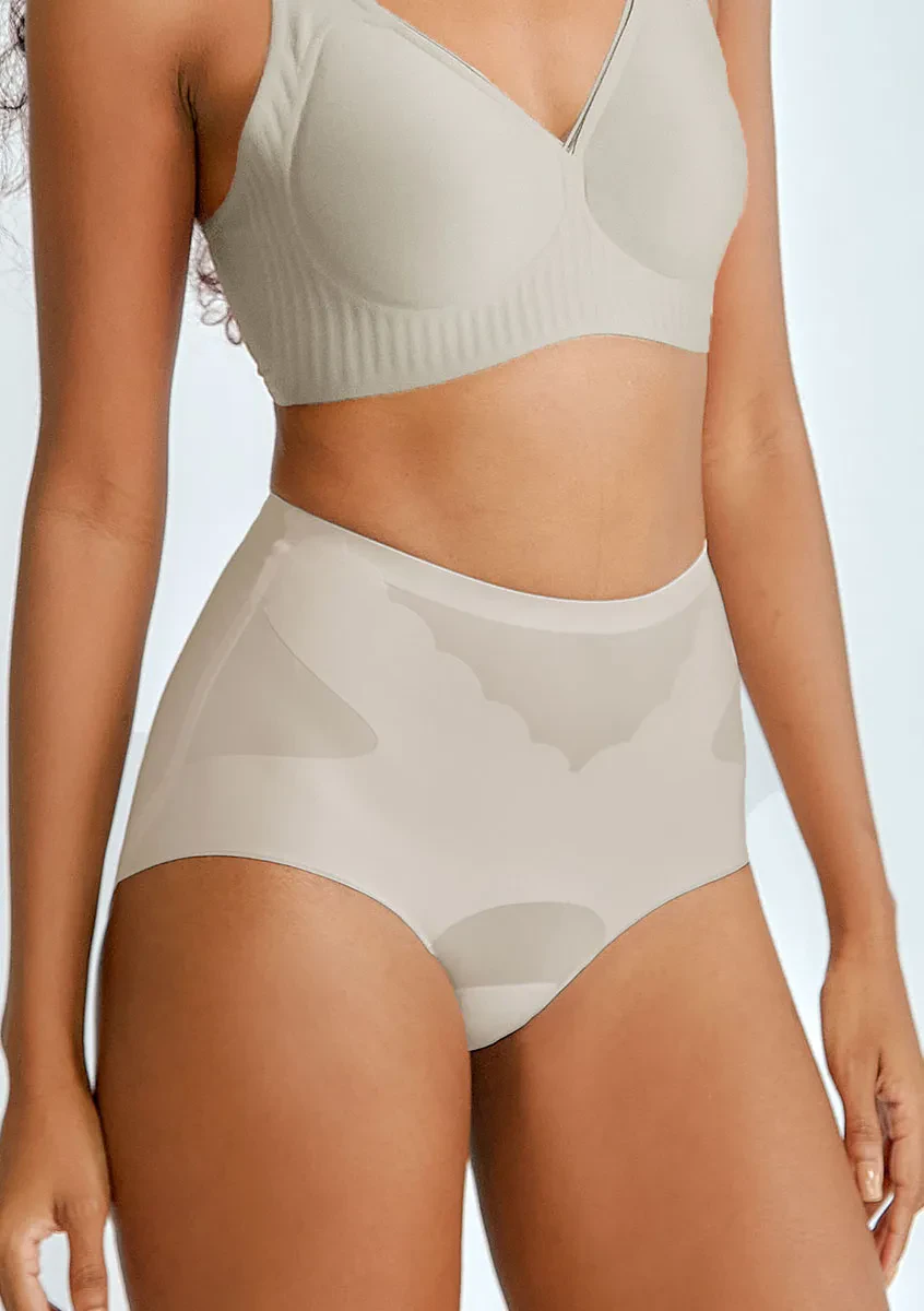 COOLING SCULPT SEAMLESS PANTY - LIGHT GREY