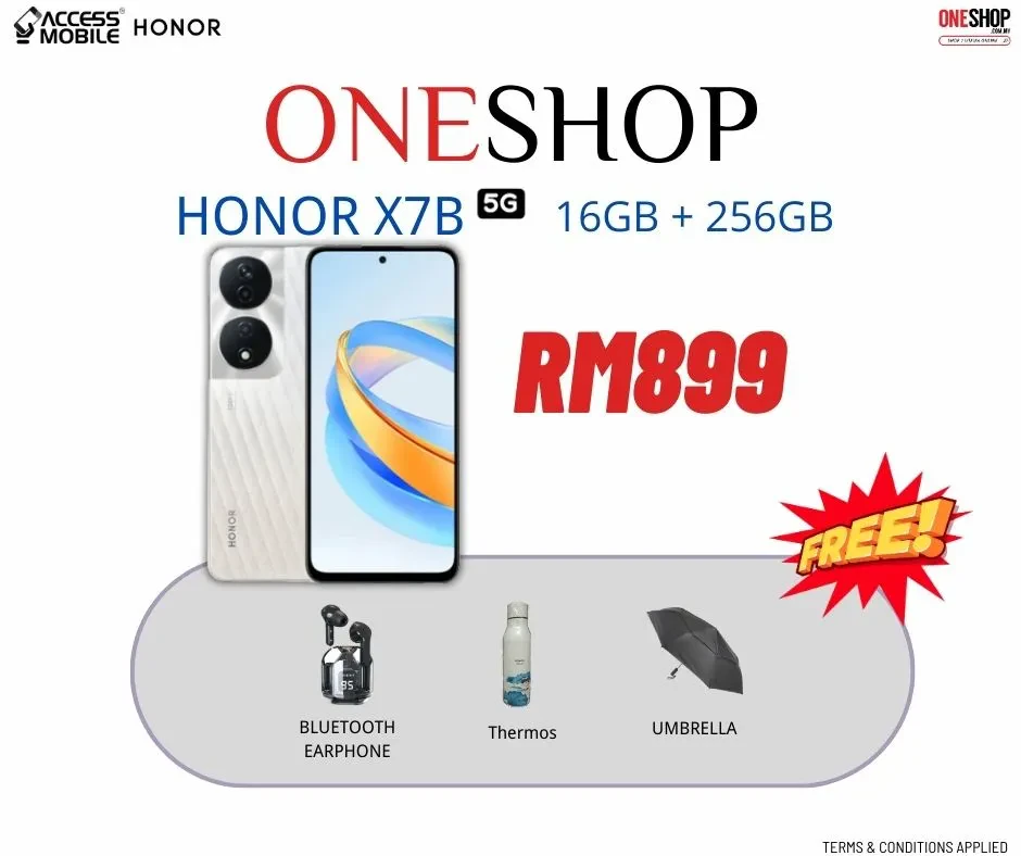 HONOR X7B (5G) 16GB+256GB [WITH FREE GIFTS]