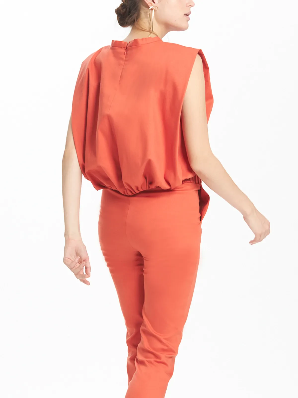 Boxy Shoulder Cropped Top