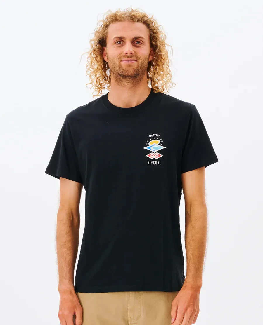RIP CURL MEN SEARCH ICON TEE 0CBMTE