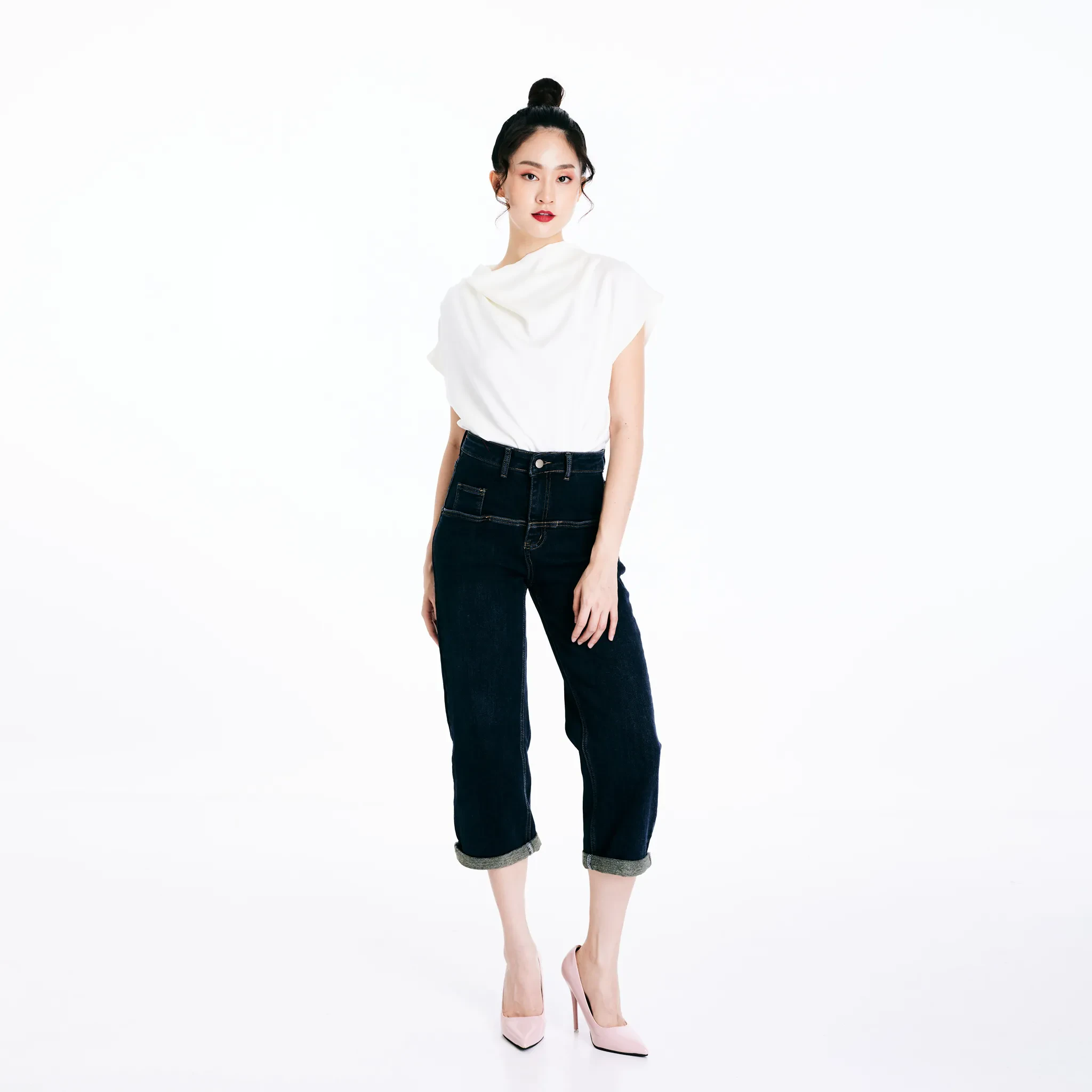 DRAPE TOP - WHITE