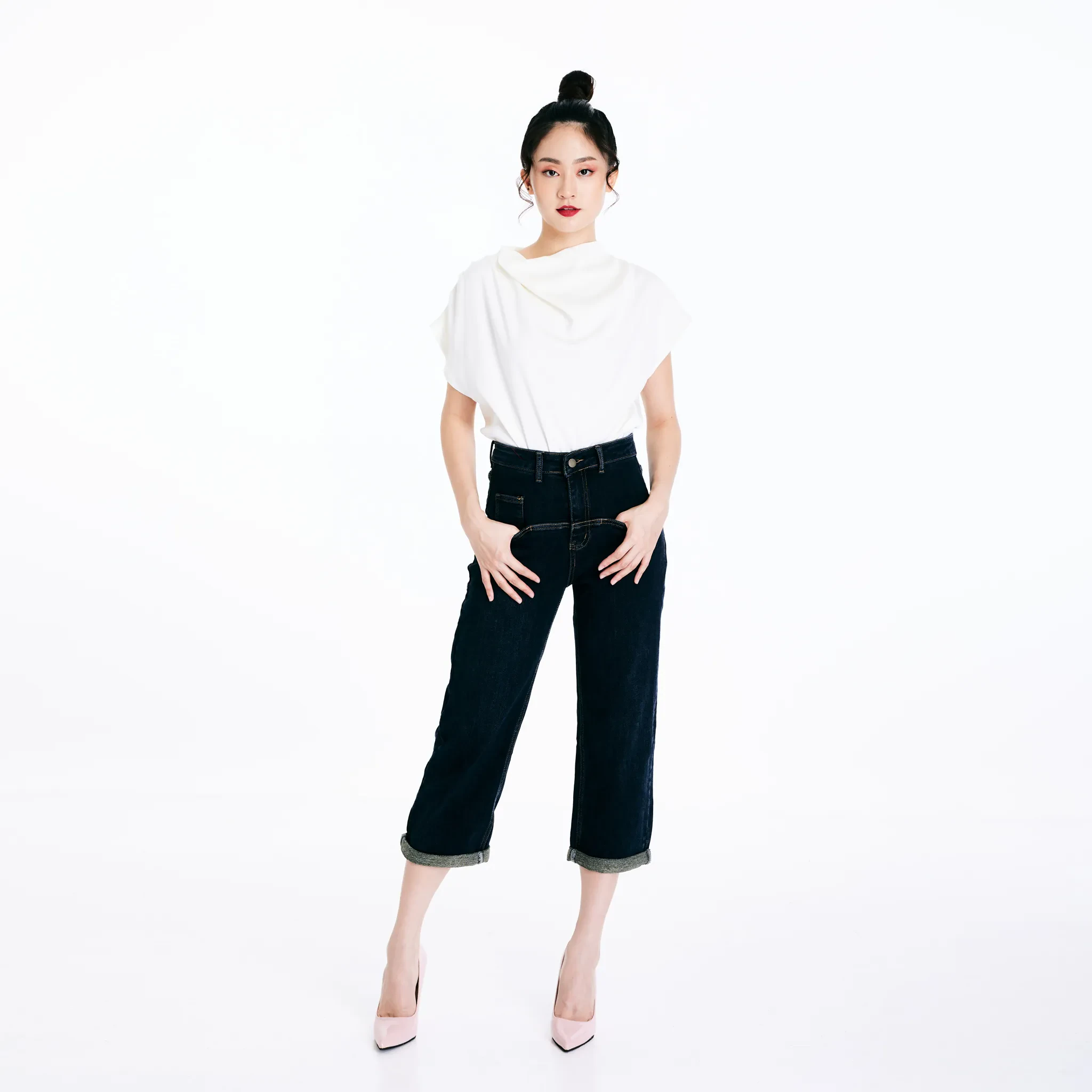 DRAPE TOP - WHITE