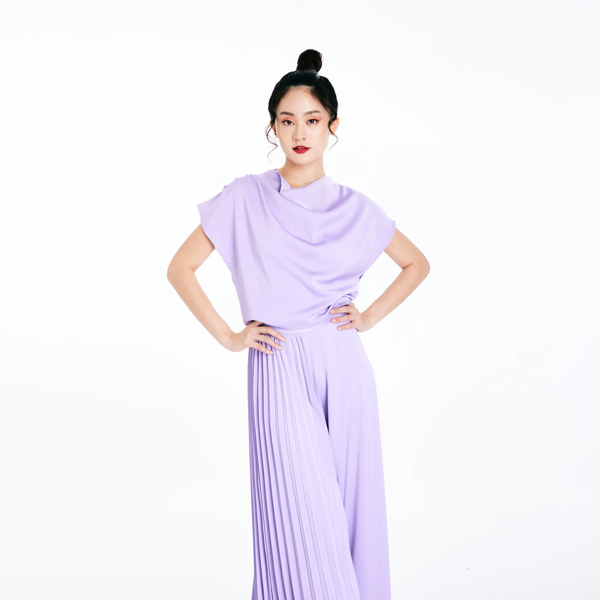 DRAPE TOP - PURPLE