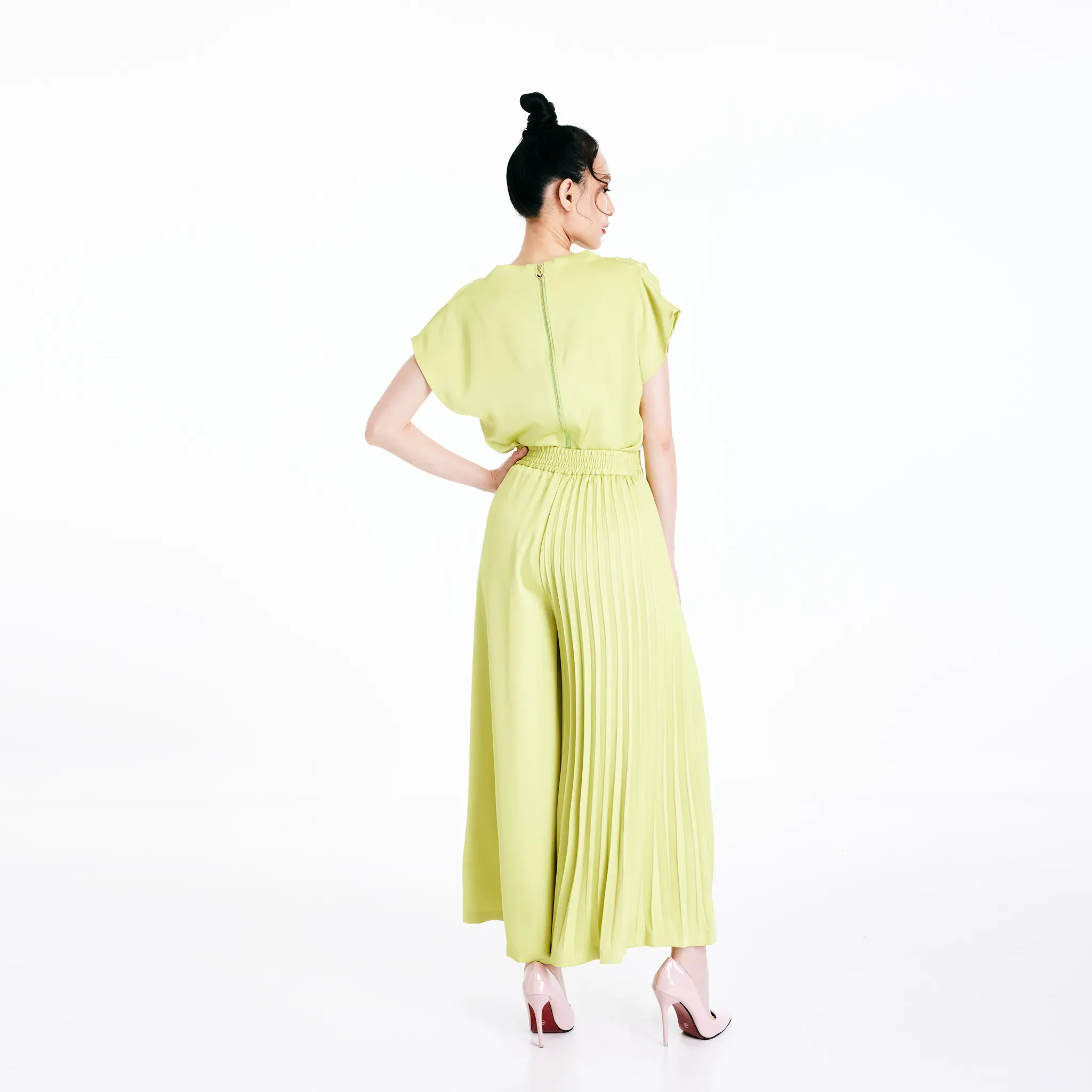 DRAPE TOP - GREEN
