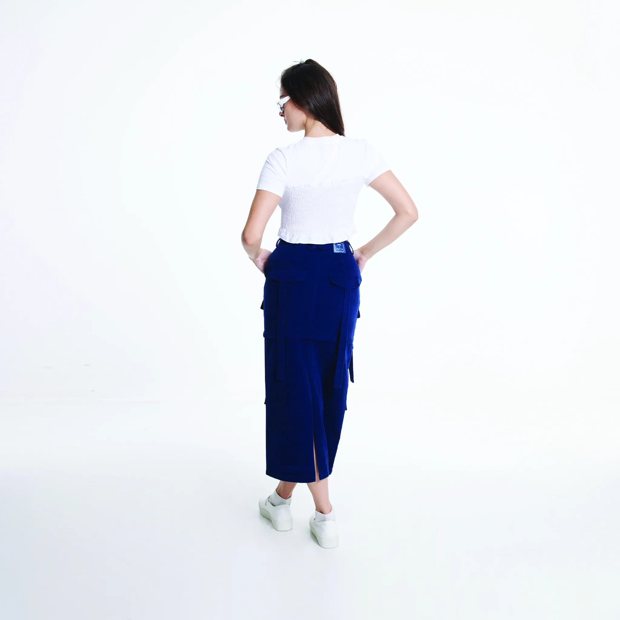 JL X MAG SMOCKING TEE - WHITE
