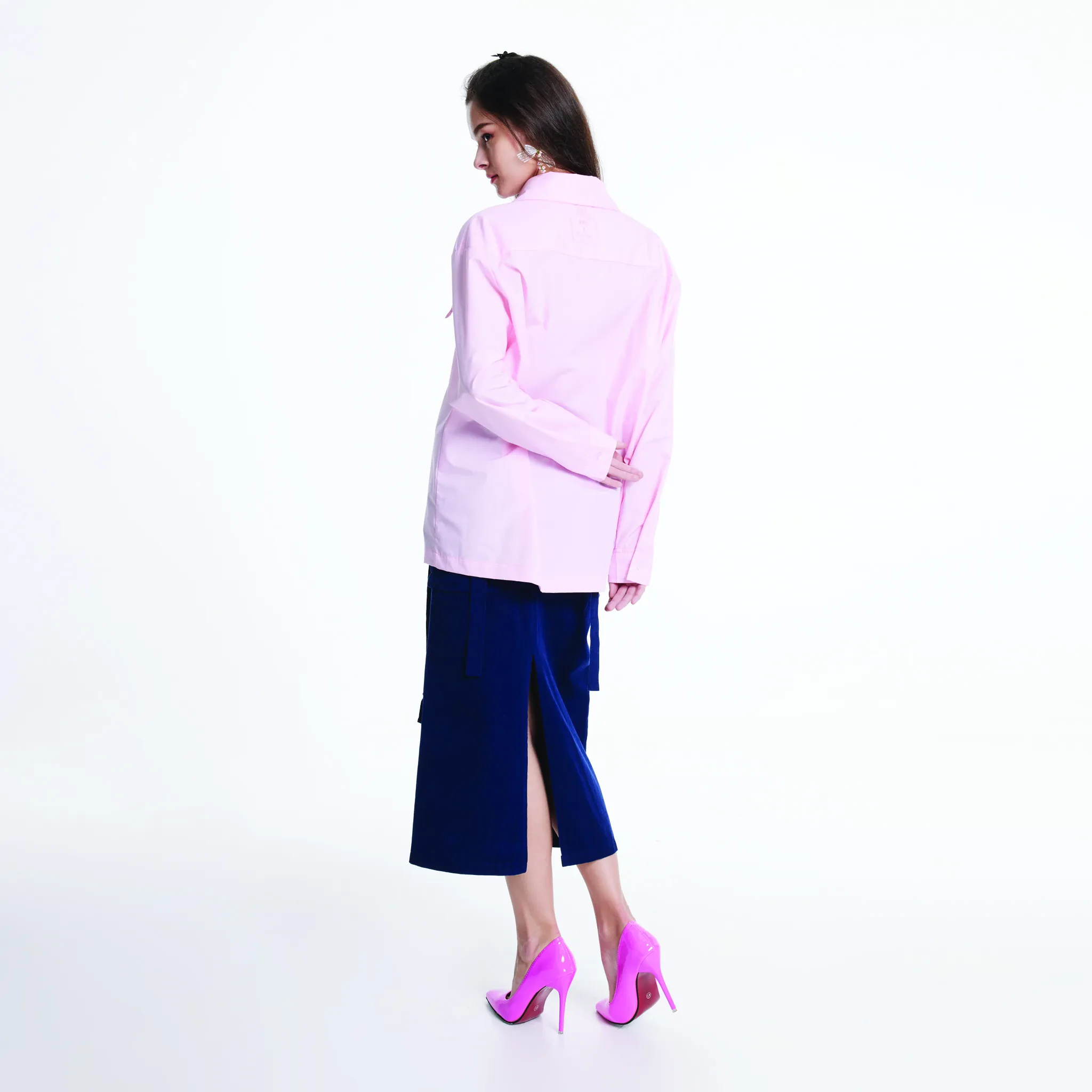 JL X MAG OVERSIZED SHIRT - PINK