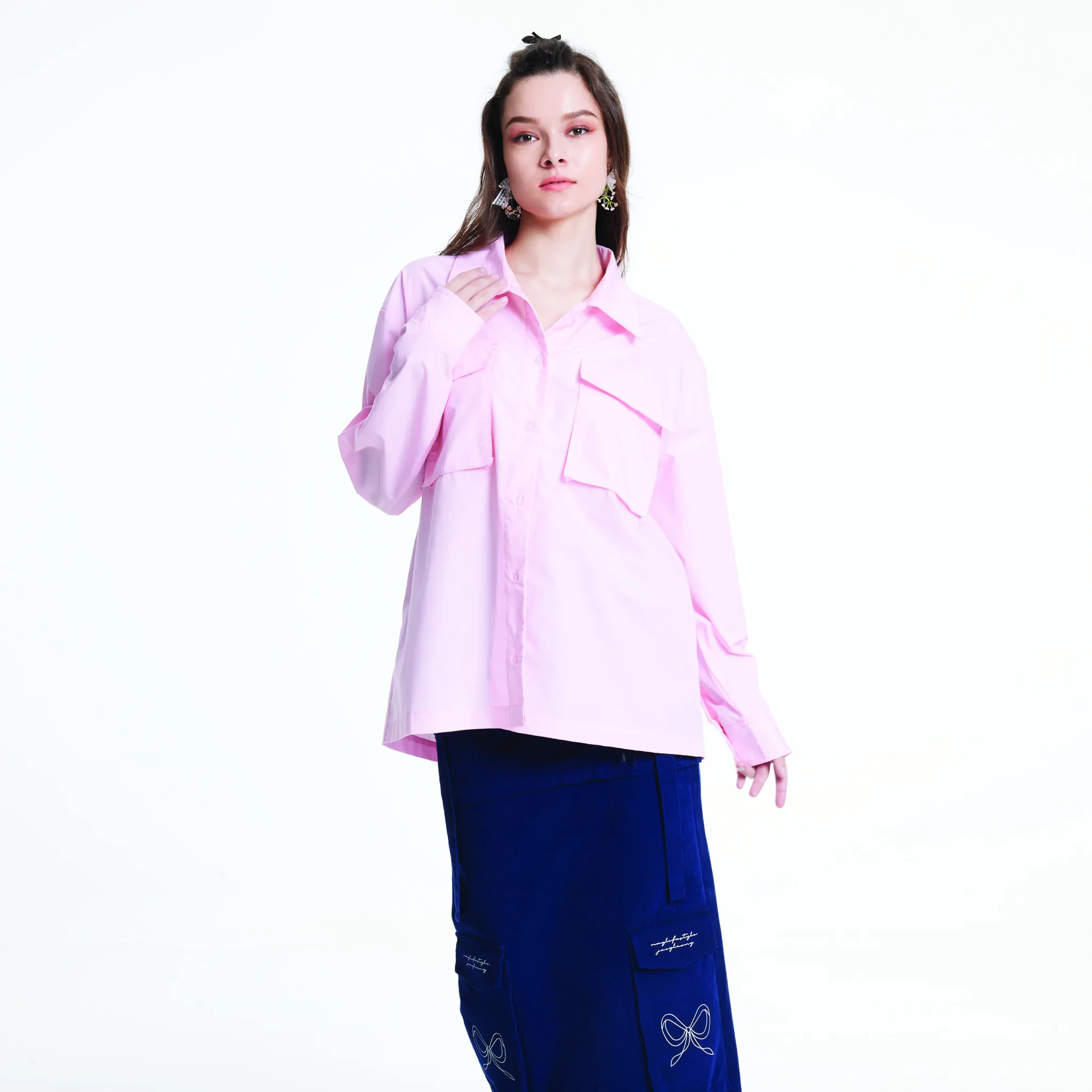 JL X MAG OVERSIZED SHIRT - PINK