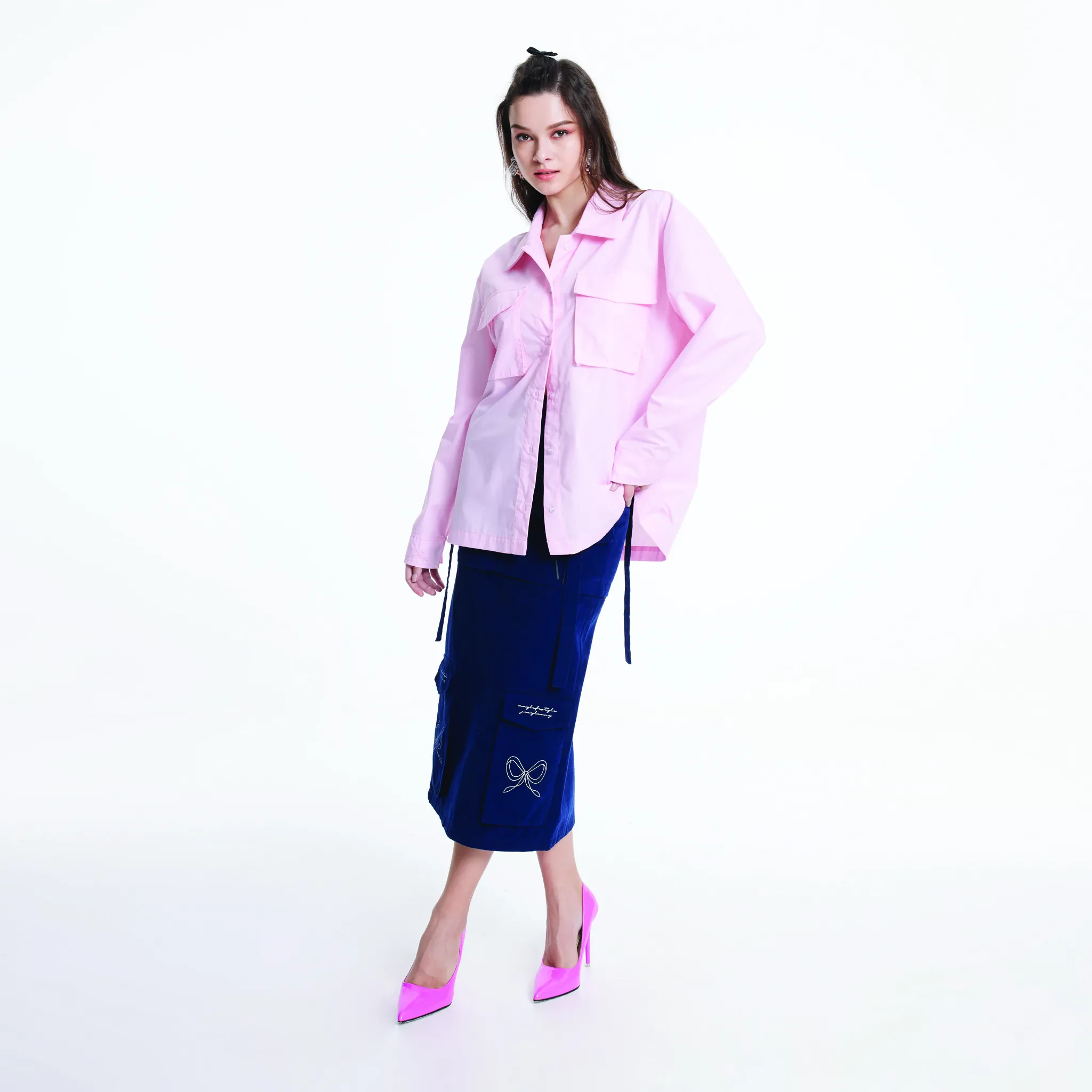 JL X MAG OVERSIZED SHIRT - PINK