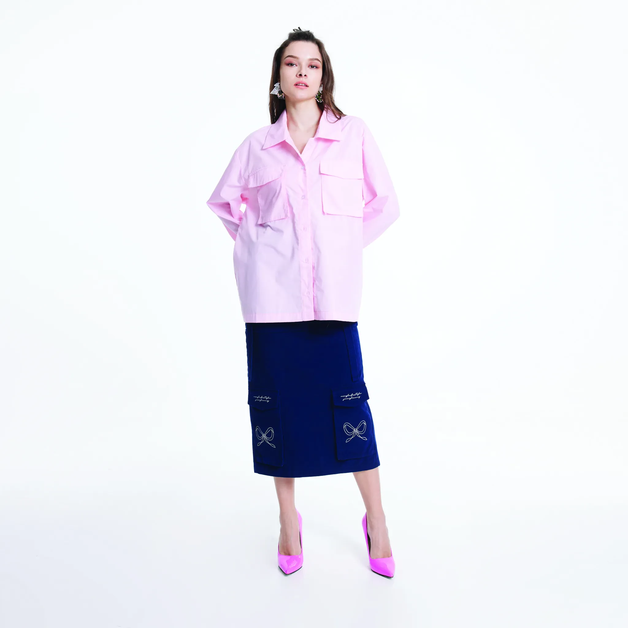 JL X MAG OVERSIZED SHIRT - PINK