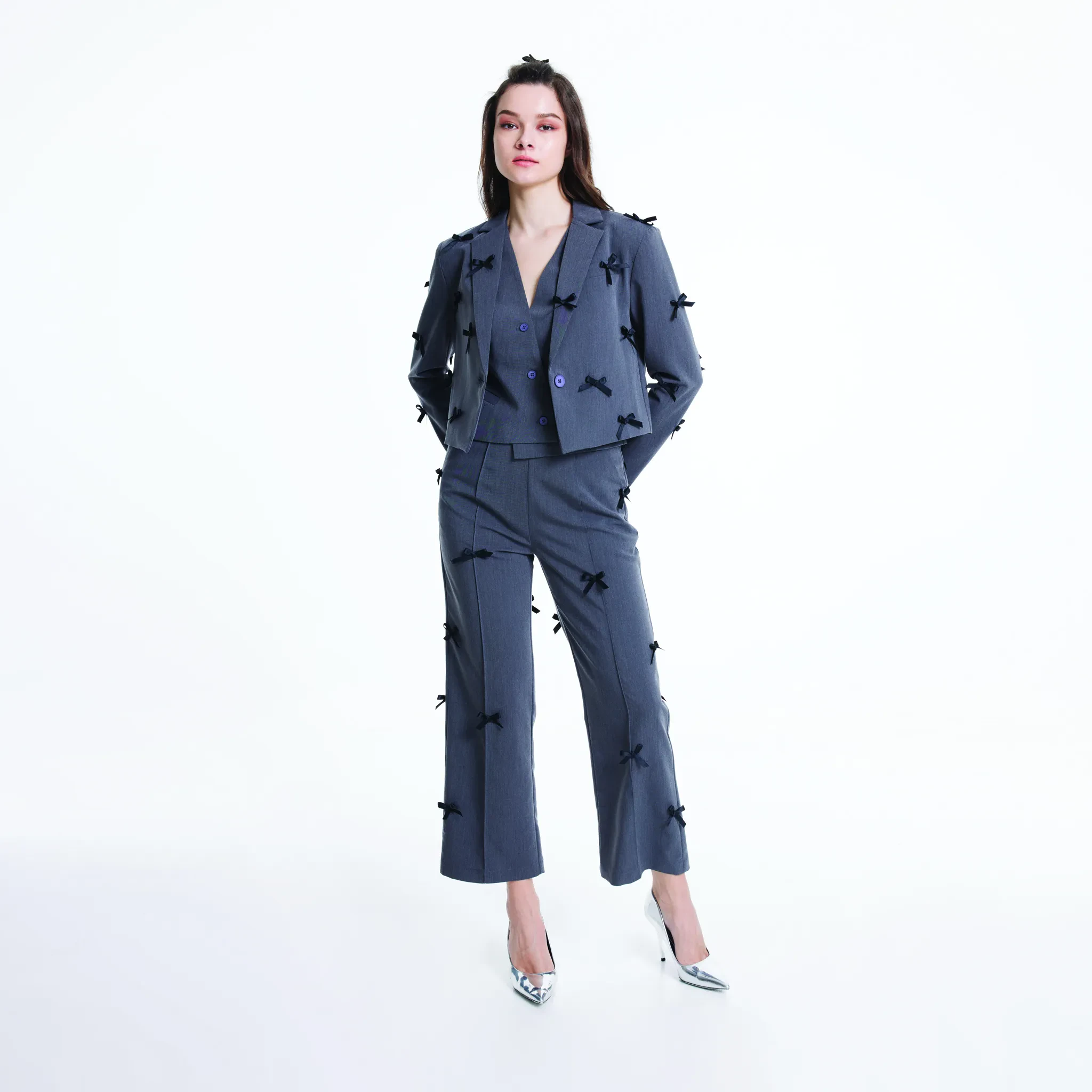 JL X MAG STRAIGHT TROUSERS - BLACK