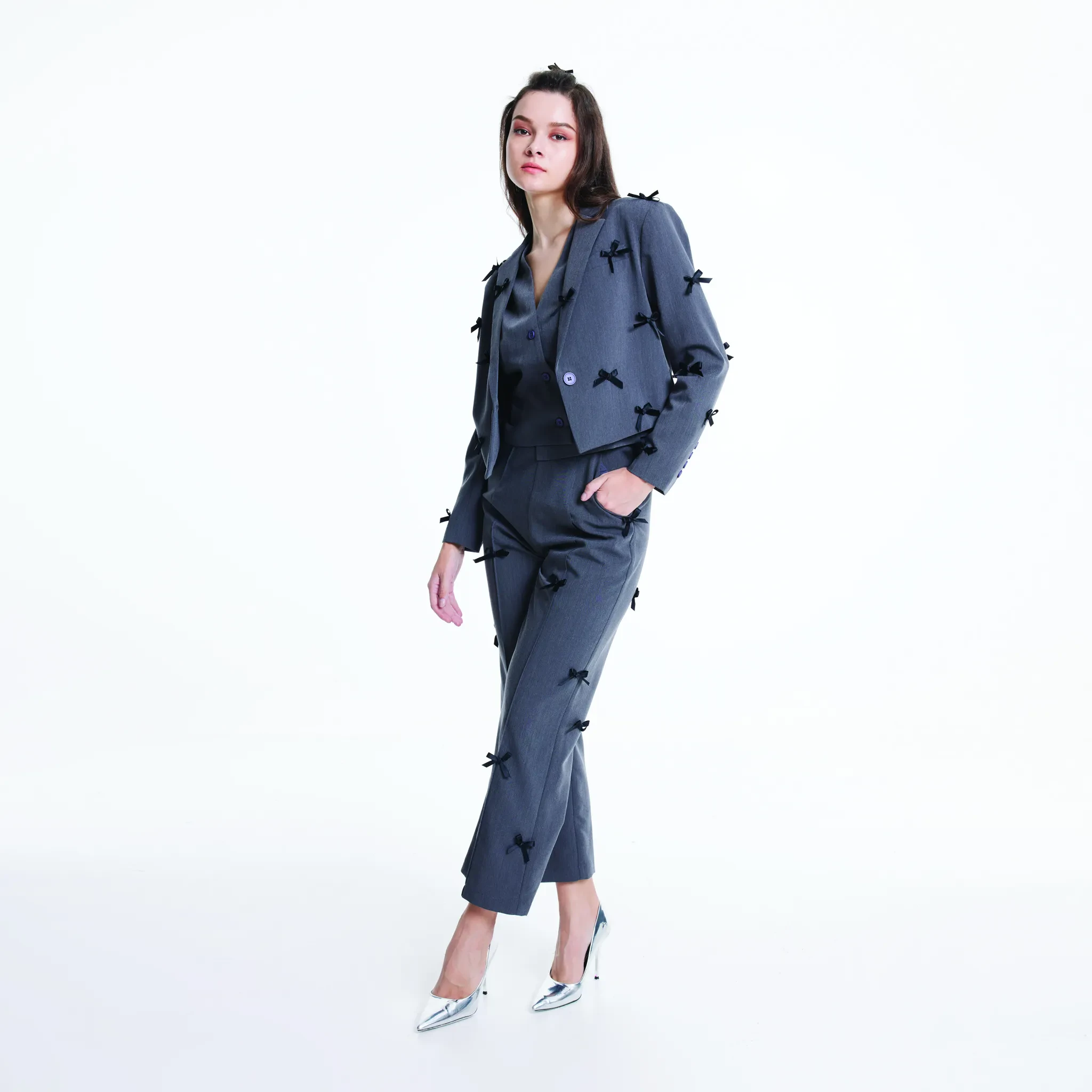 JL X MAG STRAIGHT TROUSERS - BLACK