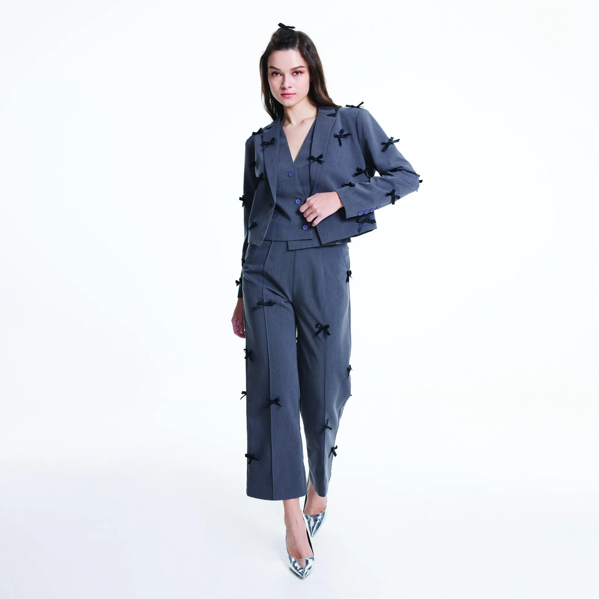 JL X MAG STRAIGHT TROUSERS - BLACK