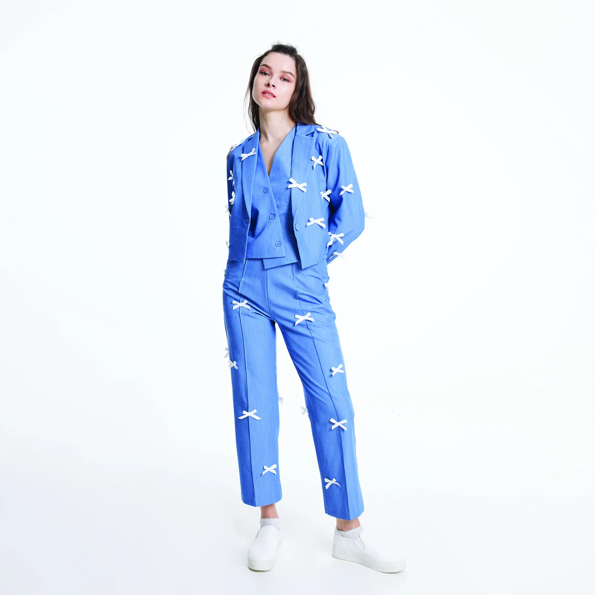 JL X MAG STRAIGHT TROUSERS - BLUE