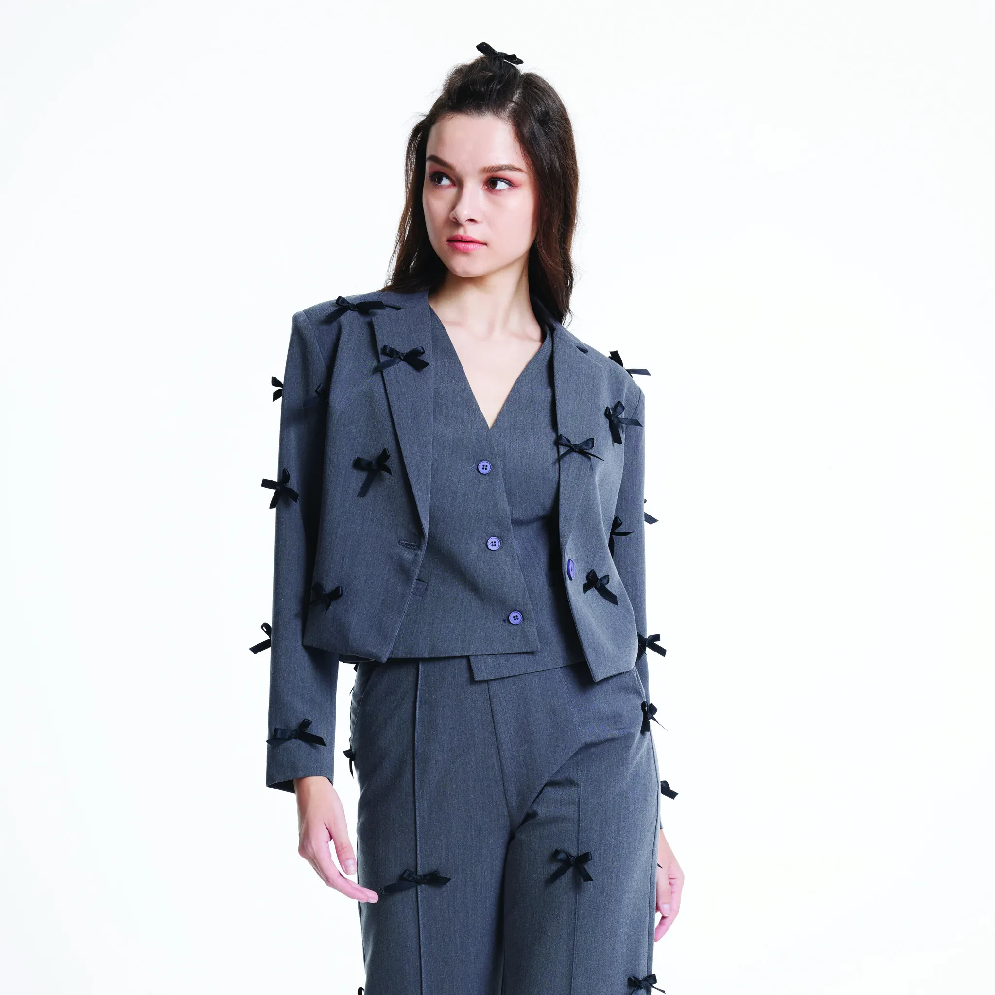 JL X MAG CROP JACKET - BLACK