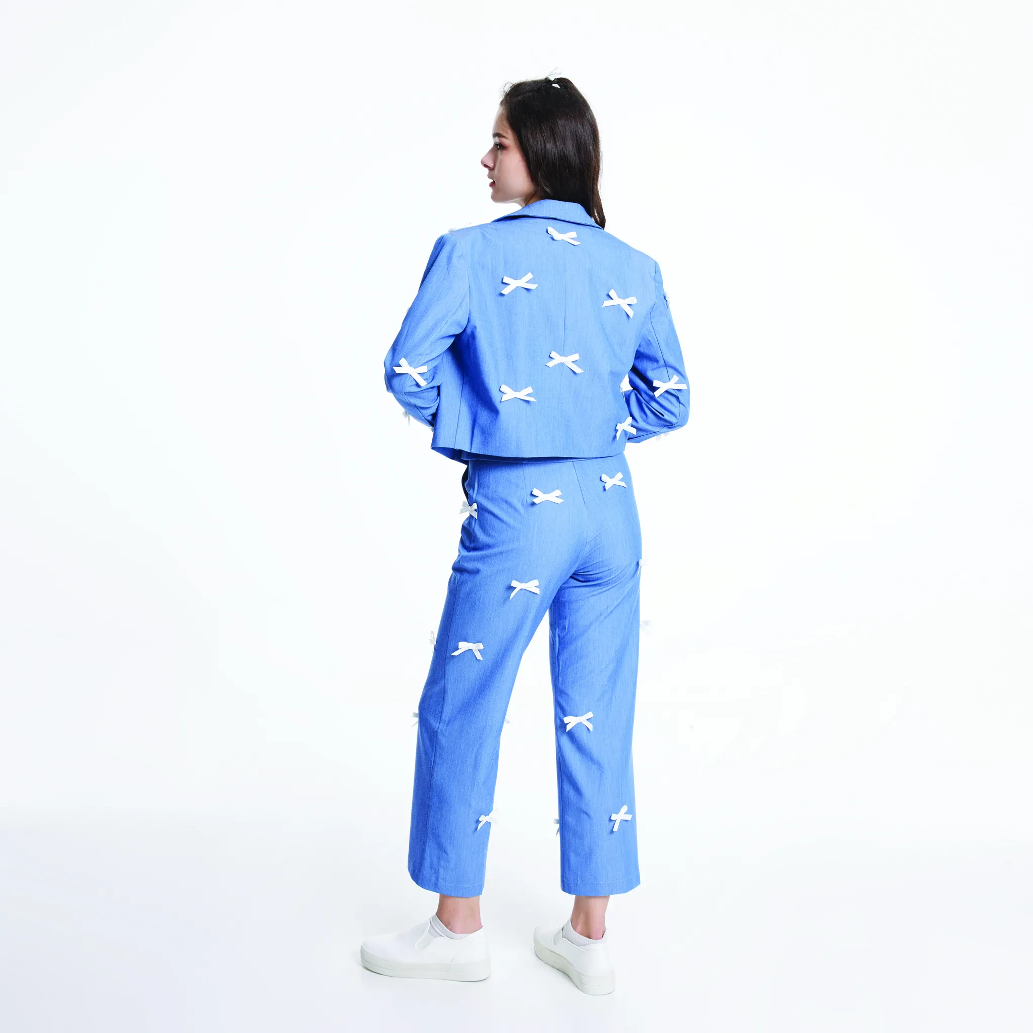 JL X MAG CROP JACKET - BLUE