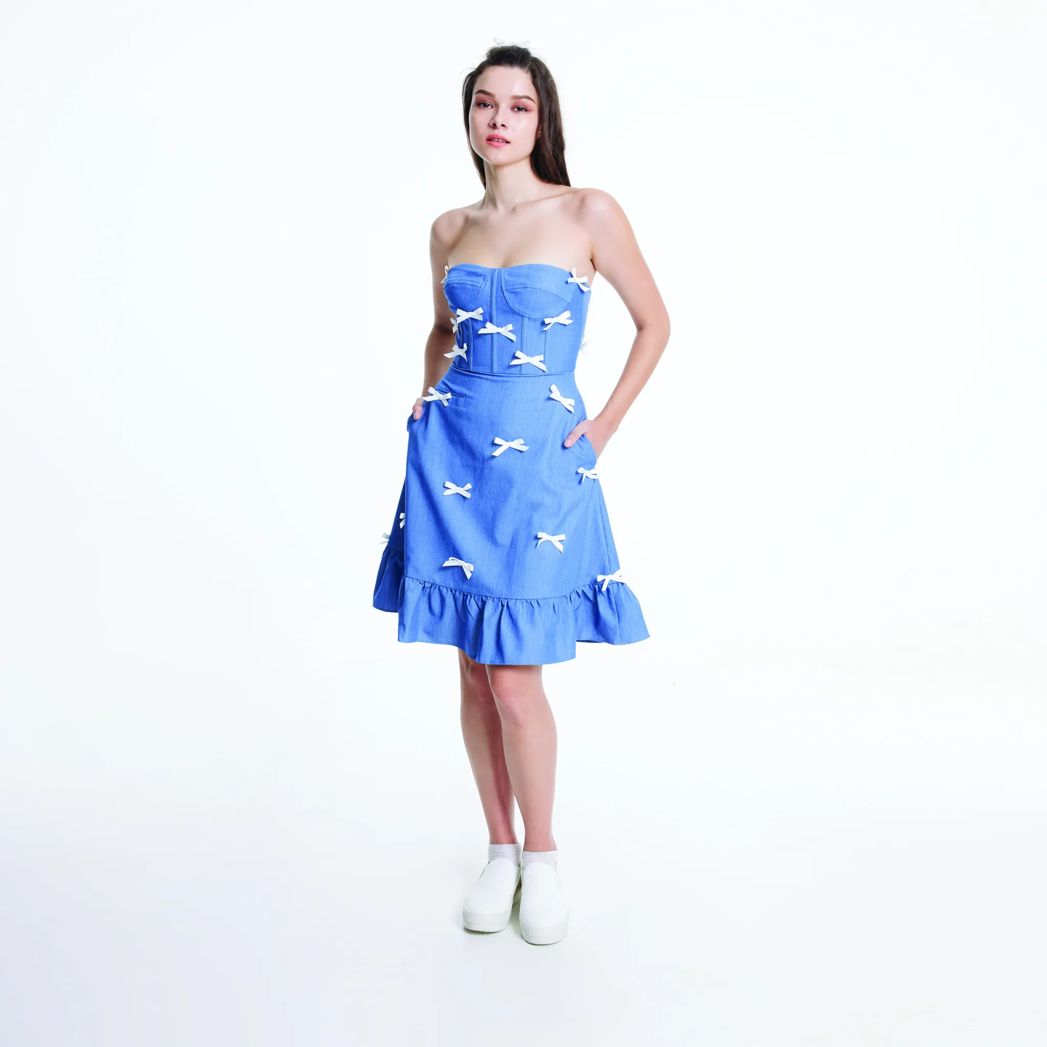 JL X MAG TUBE DRESS - BLUE