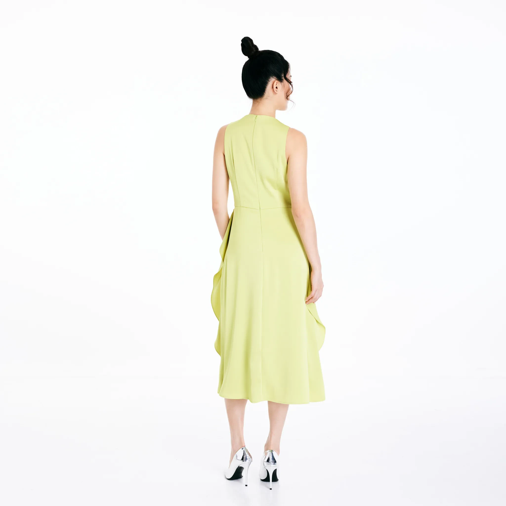 DRAPE DRESS - GREEN