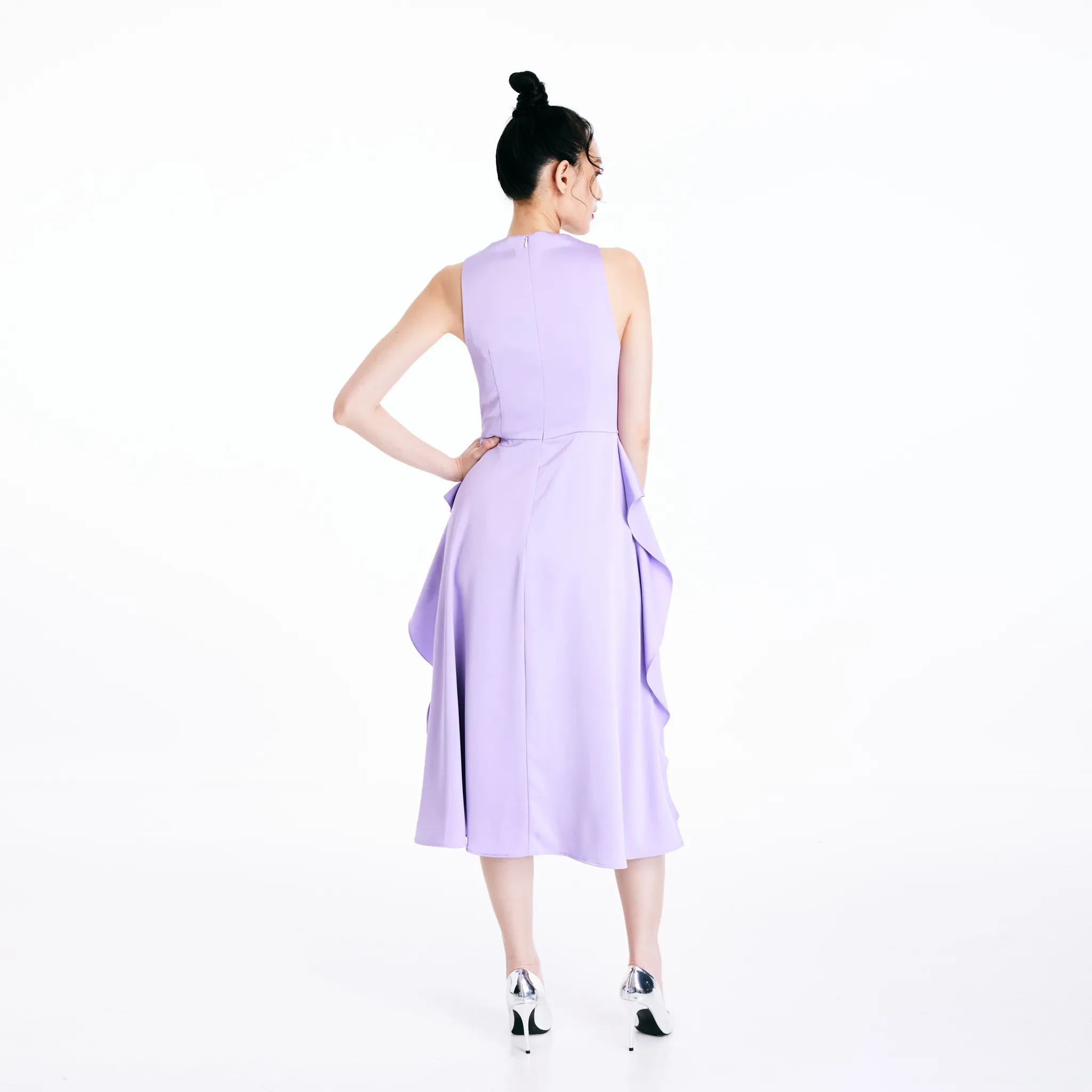 DRAPE DRESS - PURPLE
